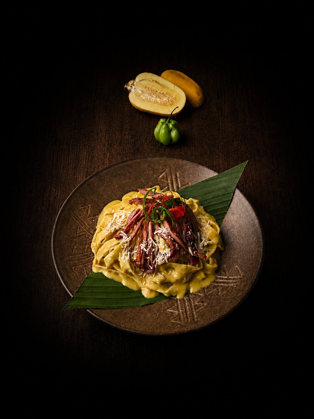 Corona Amazónica, fettuccine en salsa de cocona